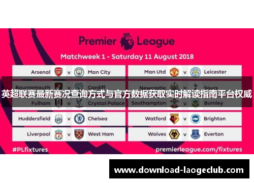 英超联赛最新赛况查询方式与官方数据获取实时解读指南平台权威
